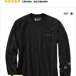 Carhartt Mens M Carhartt Loose fitting Long sleeve w/pocket